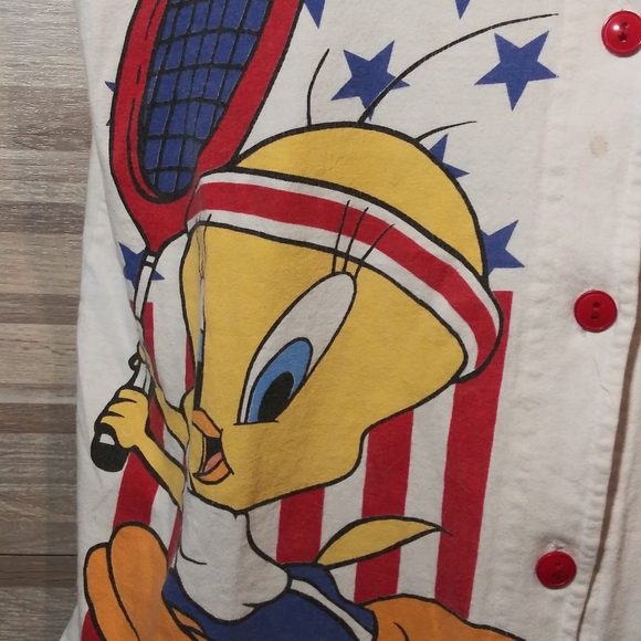 1996  Looney Tunes Sports Vest Tweety - Picture 2 of 8